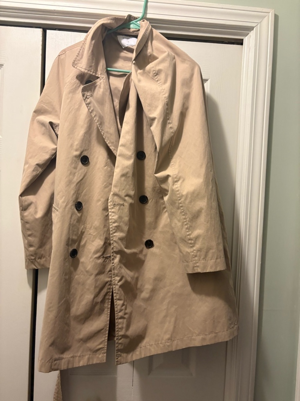Old Navy Beige Double-Breasted Women’s Trench Coat